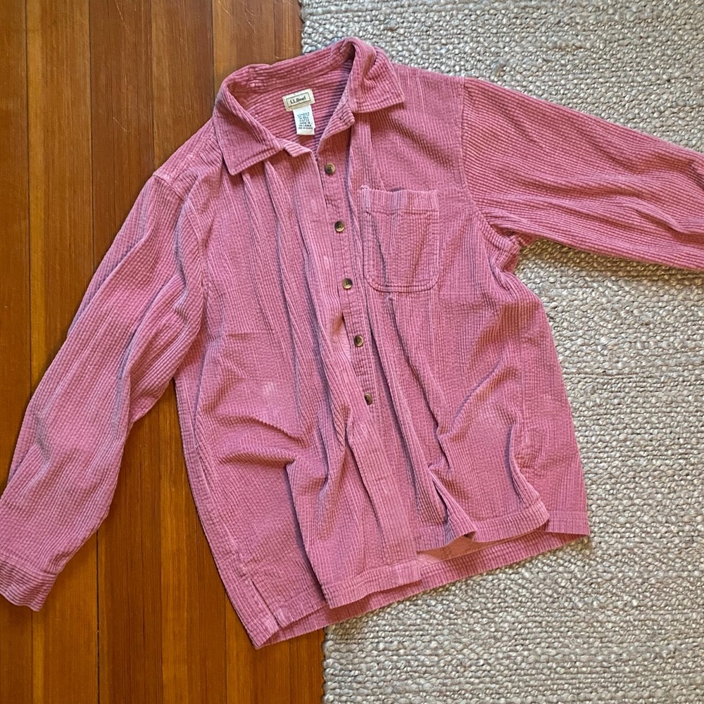 Vintage LL Bean Corduroy Shirt Size M